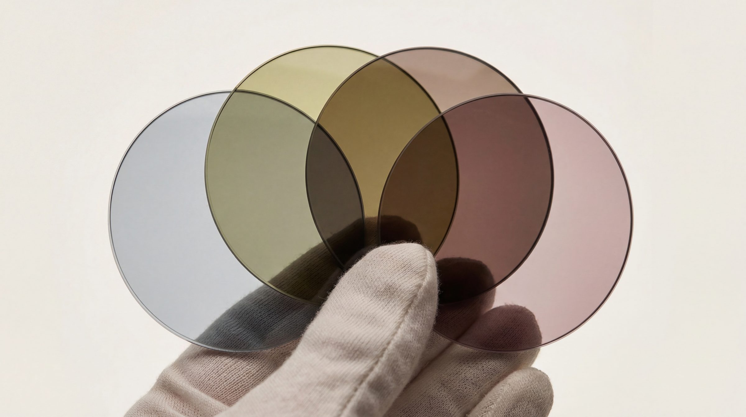 A selection of tinted lenses
